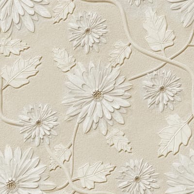 Unyqoos® Decoratieve zelfklevende vinyl behangrol met botanisch patroon en 3D-effect