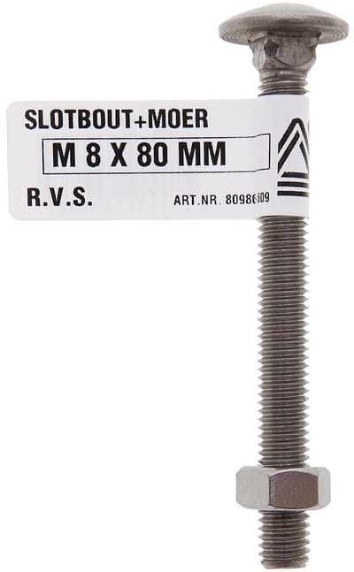 Deltafix - Slotbout m5x30mm rvs