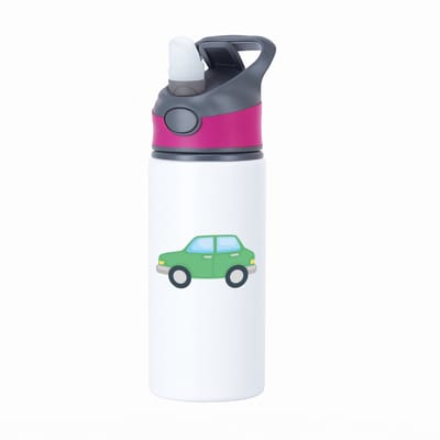 Hacebo® - Auto's waterfles met rietje roze - Auto - Autoliefhebbers - Autosport - motorsport - water fles - 650ML