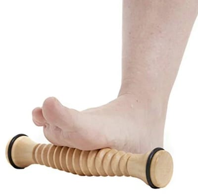 WiseGoods Premium Houten Massage Roller – Spierontspanning E& Bindweefselmassage - Voor Rug / Nek / Schouders & Benen – 22x4x4CM