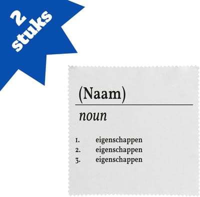 Akyol - gepersonaliseerde naamdefinitie brillendoekjes - Collega - collega - collega cadeau - collega - welkom cadeau - afscheid - leuk kado voor je collega om te geven - 17,8 bij 17,8 cm - 2 stuks