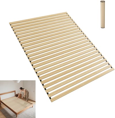 Froadp Rolrooster 160x200 cm – Stabiel lattenrooster/rolrooster Bedbodem met 23 latten, ca. 2 cm dik, belastbaar tot 300 kg – flexibel, ruimtebesparend en ademend, ideaal voor eenpersoonsbedden en tweepersoonsbedden