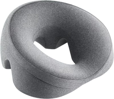 Ergonomisch Ligkussen Memory Foam – Ademend Massage Kussen & Gezichtssteun Kussen voor Schoonheidssalon - Grijs
