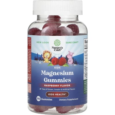 Nature's Craft magnesiumgummies voor kinderen, framboos, 90 gummies