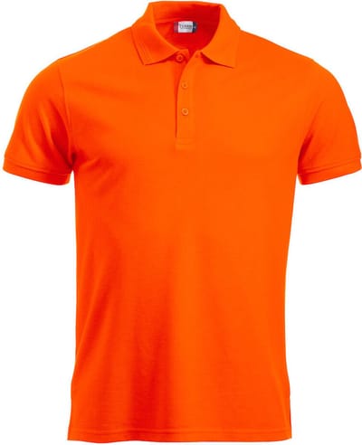 Clique Manhattan Heren Polo Signaaloranje maat XS