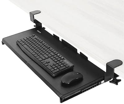 Uittrekbare toetsenbordlade onder bureau met stevig bevestigingssysteem - 69 x 28 cm