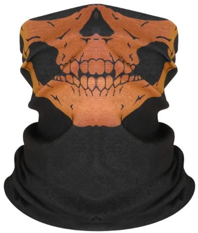 Go Go Gadget - Balaclava - Gezicht Shield - Tactische Masker - Motor - Nekwarmer - Zwart/ Oranje
