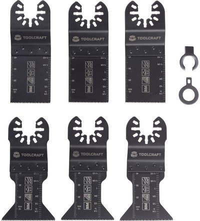 TOOLCRAFT TO-10283859 Multitool toebehorenset Bimetaal 6 stuk(s)
