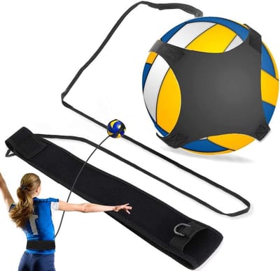 Volleyball Trainingsmateriaal voor Solo Oefeningen met Heupband voor Serve, Smash en Arm Rotaties