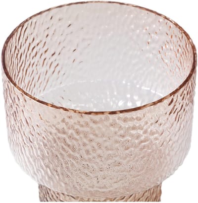 PTMD Vaas Blane - 21x21x30 cm - Glas - Bruin