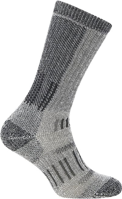 Icebreaker Hike+ Mountaineer Mid Calf Sok Heren (Maat - L, Kleur - Jet heather/Black)