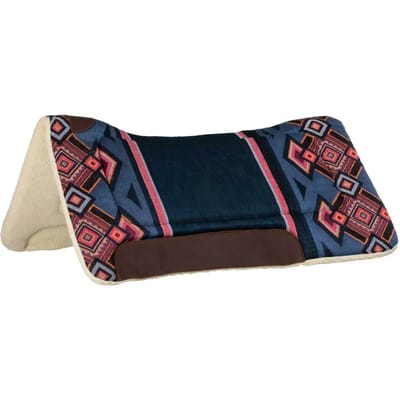 Dressuurzadeldoek voor paard met synthetische wolvulling Pool's Western