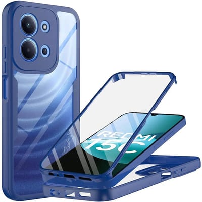 Hoesje geschikt voor Xiaomi Redmi 15C / Xiaomi Poco C85 - Techsuit ColorVerse 360 Case met Screenprotector - Blauw