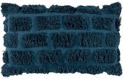 Vtwonen Tufted Sierkussen - 30x50 cm - Donker Blauw