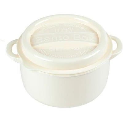Boîte à lunch chauffante circulaire en PP pour micro-ondes 150 ml 310 ml 600 ml Stockage de collations pour la maison Camping en plein air Rassemblement 150 ml&One layer