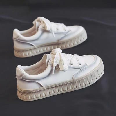 Platform Witte Schoenen Dames Nieuwe Damesschoenen Mode Casual Sneaker Student Ins Trendy Dames Boardschoenen 41 gray