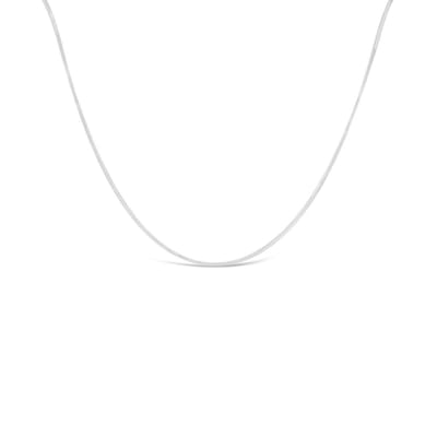 Xiu Jewels - Zilver 925 - Dames Ketting - Vierkant Slangen - 40 cm