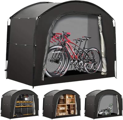 Ruime Waterdichte Fietsenstalling Tent voor Tuin, Buiten Garage voor 2-8 Fietsen, Motoren en Tuingereedschap