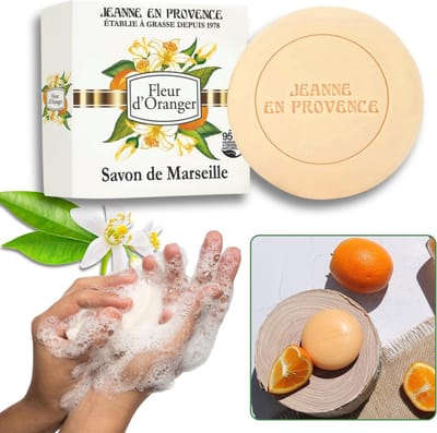 Jeanne en Provence Zeepblok, oranjebloesem, natuurlijke ingrediënten 100 g