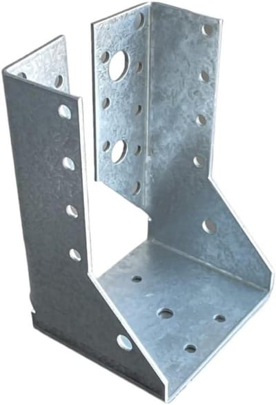Balkenschoen - robuuste balkschoenen voor houten balken | Split Beam Hanger van staal Perfect voor bouwprojecten | Eenvoudige montage Hoge belastbaarheid ideaal voor doe-het-zelvers (80 x 120