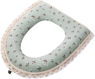 Nivard Wc Bril Hoes - Toiletbril Cover - Toiletbril - Wc Deksel - Wasbaar - Verwarmde Wc Bril - (Niet Elektrisch) - Zacht - Wolk - Groen