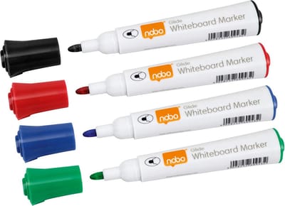 Whiteboardmarker nobo glide rond ass 2mm | 10 stuks