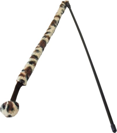Gebr de boon - Kattenspeelgoed hengel softy met bal en bel wild print