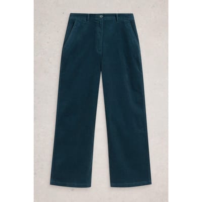 White Stuff Ella Cord Wide Leg Trouser Dark Blue Taglia: 6 | Pantaloni Outlet | Donna | Blu