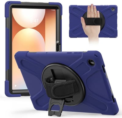 Coverup Tablethoes geschikt voor Samsung Galaxy Tab A11 Plus Hoesje - Heavy Duty Case - Donkerblauw