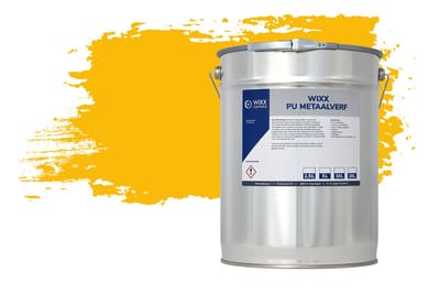 Wixx PU Metaalverf - 2.5L - RAL 1023 | Verkeersgeel