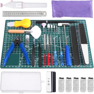 Famanu - 29-delige modelbouwgereedschapsset, hobby-bouwgereedschapsset, modelbouwgereedschapsset, basic tools, knutselset voor auto modelbouw, repareren en bevestigen