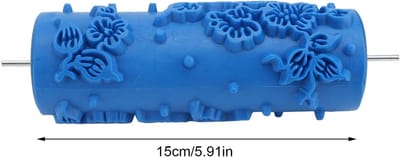 Patroonverfroller 5 Inch Rubber Herbruikbaar - Decoratieve Kunsttextuurroller - Muurdeurkast - Meubelschilderen