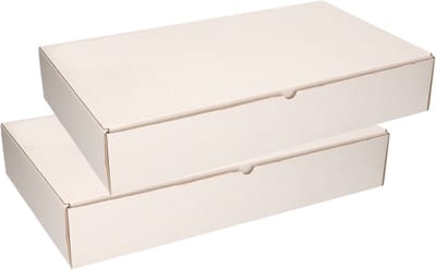 Bellatio Decorations Sorteerdoos - 2x - 54 x 32 cm - met 15 vakjes van 10 x 10 cm - karton - opbergbox - opbergdoos