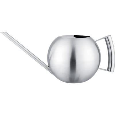 Arrosoir rond en acier inoxydable de 1 000 ml à long bec pour plantes de jardin white