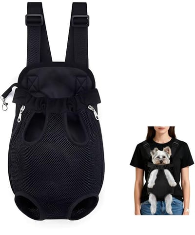 Draagrugzak voor Hond & Kat - Verstelbare Huisdieren Rugzak - Ademende Reistas - Comfortabele Draagtas - Voor Reizen, Wandelen, Camping & Outdoor