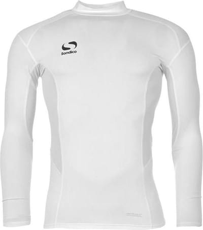 Sondico Ondershirt met Opstaande Kraag - Heren - Wit - XXL