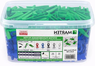 Tegel Level Systeem - Tegelafstandhouders Wiggen - Nauwkeurig Tegels Leggen - Herbruikbare Wiggen - 300 Clips 100 Wiggen - Wit