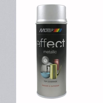Motip effect metallic lak briljant zilver - 400 ml.