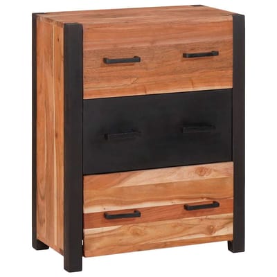 vidaXL - Dressoir - met - lade - Bruin - 55 - x - 30 - x - 75 - cm - Massief - Acacia - Hout