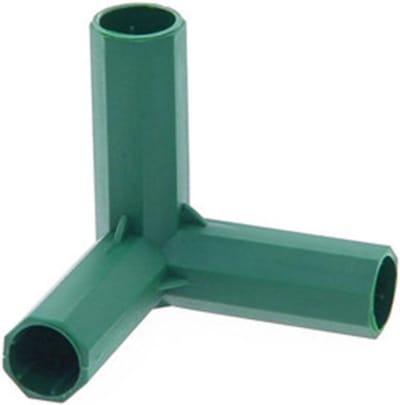 Tuinkoppelingen Kas - PVC Verbindingen - Kas Bouwen - Omwaaipreventie Ontwerp - 16 mm Binnendiameter - Groen