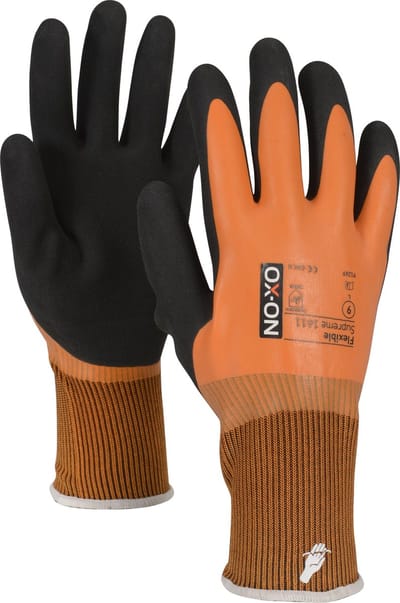 OX-ON Flexible Supreme 1612 Waterdichte Tuin- en Werkhandschoen - maat XL/10