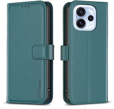 BINFEN Hoesje - Geschikt voor OPPO Reno15 F Hoesje - BINFEN Color Book Case - Groen