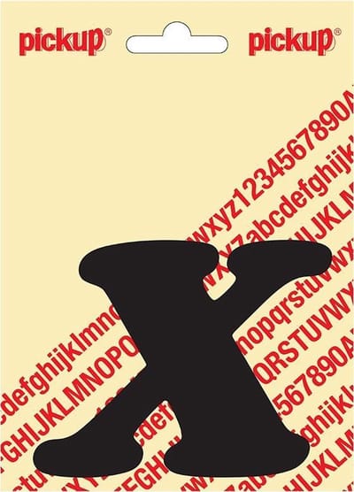 Pickup plakletter CooperBlack 80 mm - zwart X