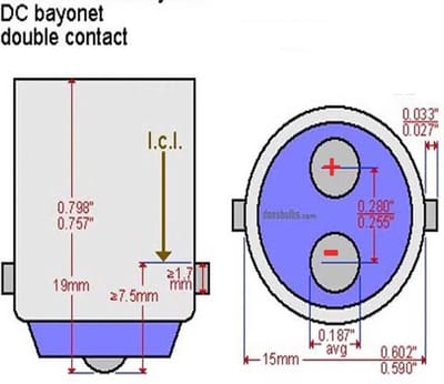 21 SMD - BA15D LED - DC Marine - Warm wit - 12 en 24 Volt