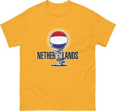 EK Voetbal 2024 T-shirt - Goudkleur, S