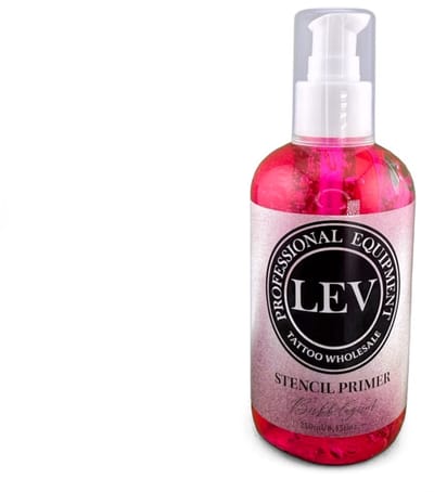 LEV Stencil Primer - Bubblegum - 250ml | Tattoo Transfer Gel | Stencil Stuff | Stencil Crème | Tattoo Stencil Papier Sheets | Tatoeage Transfer | Overtrek Papier Tekenen | Thermisch Carbon | Tattoo Ink Design