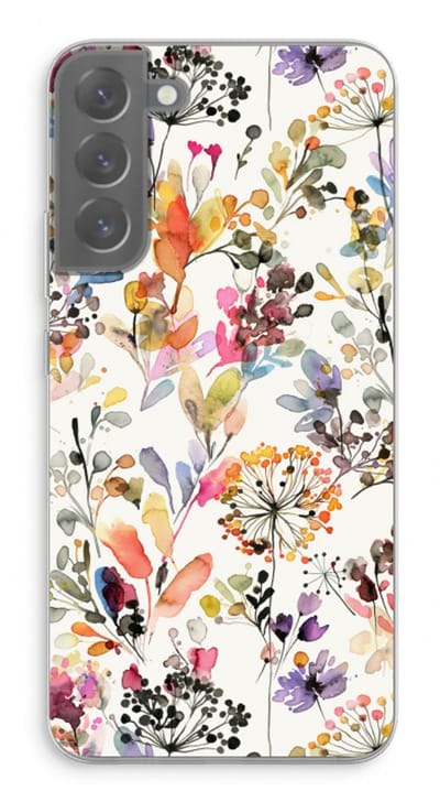Case Company® - Hoesje geschikt voor Samsung Galaxy S22 Plus hoesje - Wilde grassen - Soft Cover Telefoonhoesje - Bescherming aan alle Kanten en Schermrand