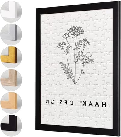 Puzzellijst Zwart - Fotolijst Puzzel - Puzzels Inlijsten - Mat Zwart Profiel - 38 x 98 cm - Zwart