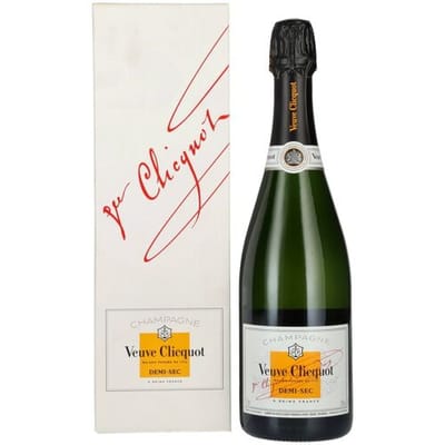Veuve Clicquot Champagne DEMI-SEC 12% Vol. 0,75l in geschenkverpakking