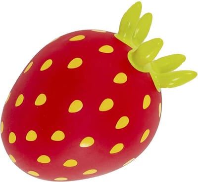 JUMPY FRUITS Aardbei - Hopper 100 kg belastbaar - Speelgoed Skippybal - Skippy Dieren - Skippybal Haas - Kinderspeelgoed - Speelgoed 12 maanden - Inclusief Pomp - Tot 100 kg Gewicht - Skippy bal - Cadeau kind - voedselveilige materialen